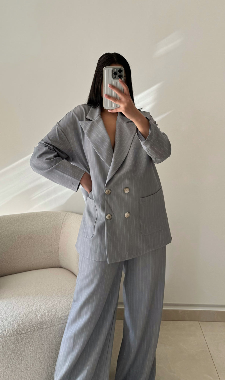 THE OVERSIZED STRIPED SUIT